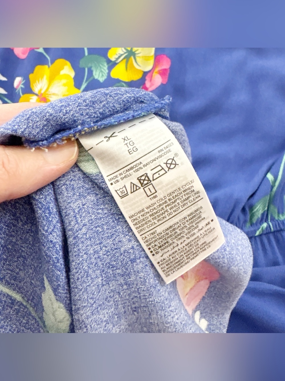 NWT Old Navy Floral Waist Defined Ruffle Trim Dress XL - Picture 11 of 14